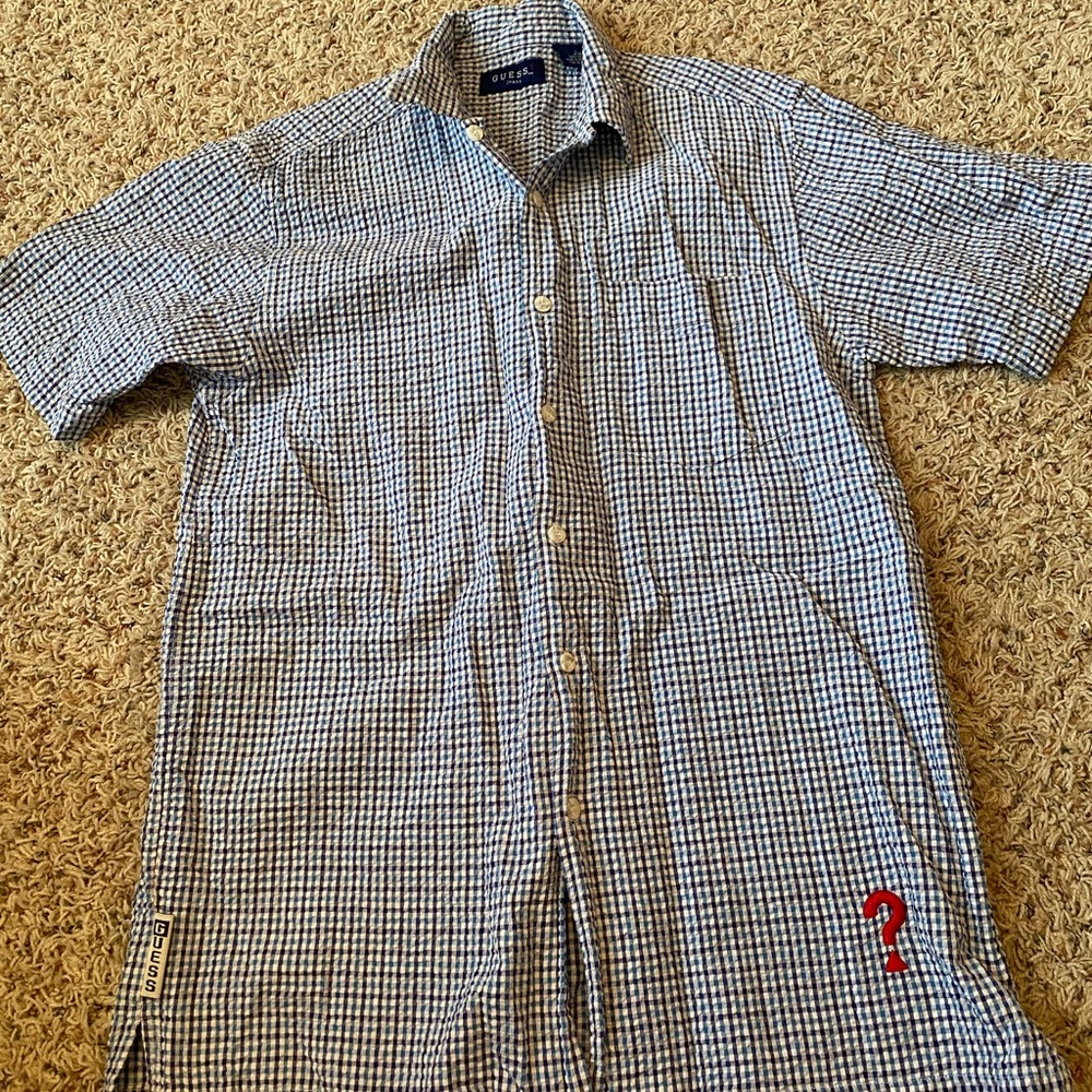 Guess Youth Plaid Top